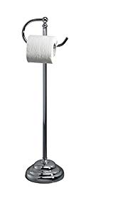 Valsan 53505NI - Essentials Polished Nickel Freestanding Toilet Paper Holder