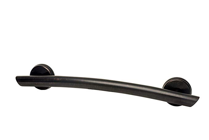 Grabcessories 81400WOM 2-in-1 Grab Bars Surrounding Mirror 2-Pack w/Grips and Free Anchors (4), Oil Rubbed Bronze