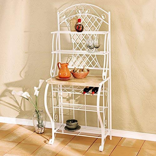 Harper Blvd White Trellis Baker's Rack, White