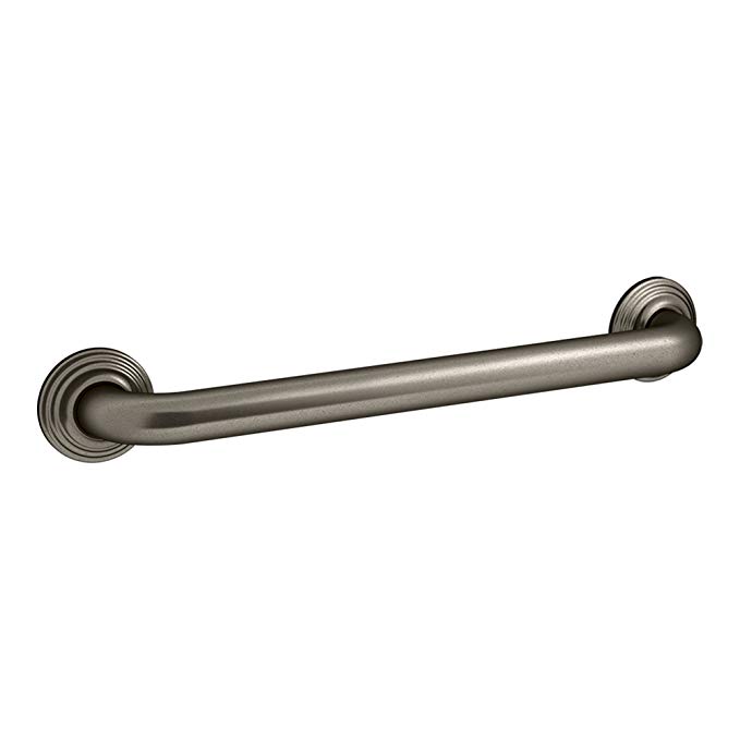 KOHLER K-10541-VNT Traditional 18-Inch ADA Compliant Grab Bar, Vintage Nickel