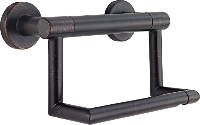 Delta Faucet 41550-RB Contemporary Tissue Holder/Assist Bar, Venetian Bronze