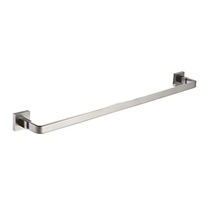 Kraus KEA-14437BN Aura Bathroom Accessories - Towel Bar 600mm Brushed Nickel