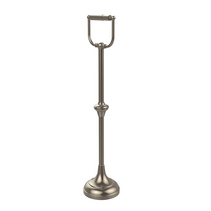 Allied Brass TS-24C-PEW Free Standing Toilet Tissue Holder, Antique Pewter