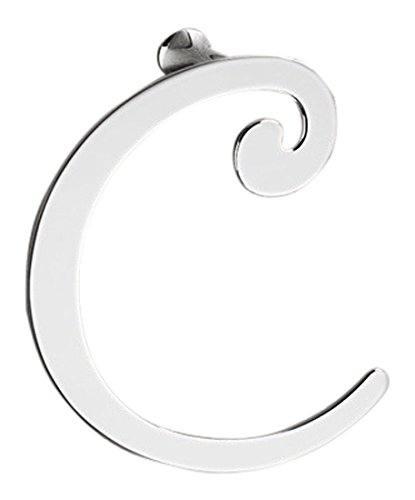 Gedy 3370-13 Chrome Towel Ring Crescent Shape