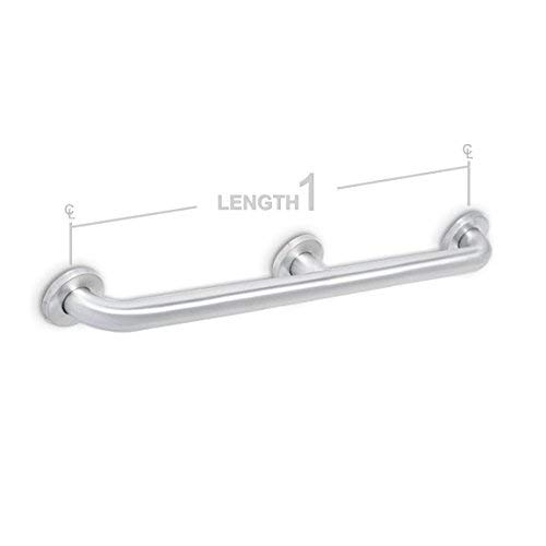 AJW UG120-B72 72 In. Exposed Flange44; 1.25 In. Diameter Grab Bar - Configuration B