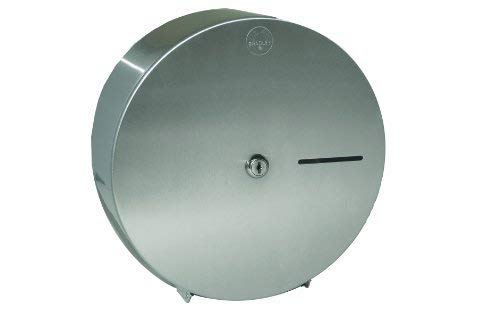 Bradley 5424-000000 Stainless Steel Single Jumbo Roll Toilet Tissue Dispenser, 10-13/16