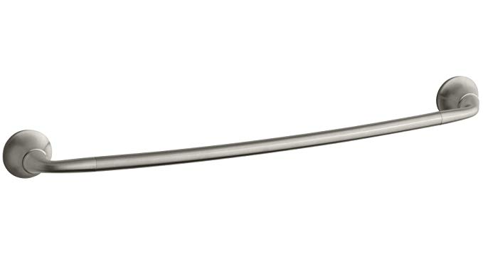 KOHLER K-11371-BN Forte Sculpted 24-Inch Towel Bar, Vibrant Brushed Nickel