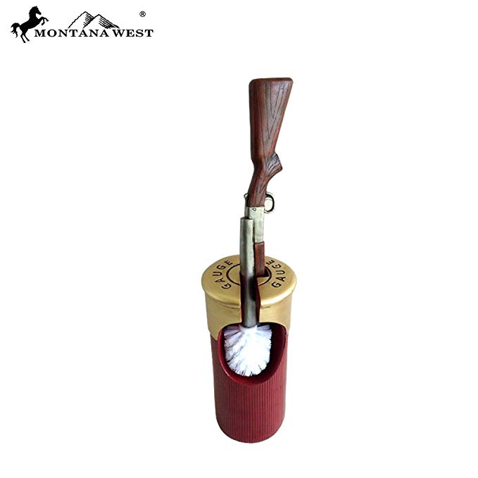 RSM-212 Montana West Shotgun Shell Resin Toilet Brush Holder