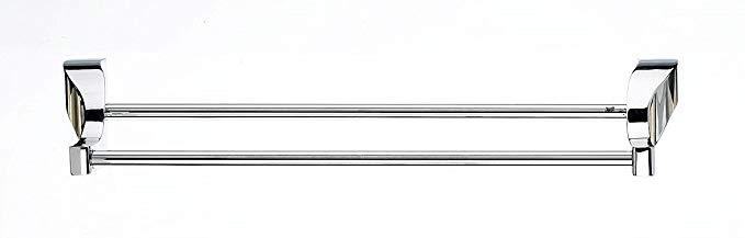 Top Knobs AQ11-PC Aqua Bath Double Towel Rod Chrome