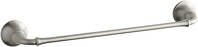 KOHLER K-11270-BN Forte Traditional 18-Inch Towel Bar, Vibrant Brushed Nickel