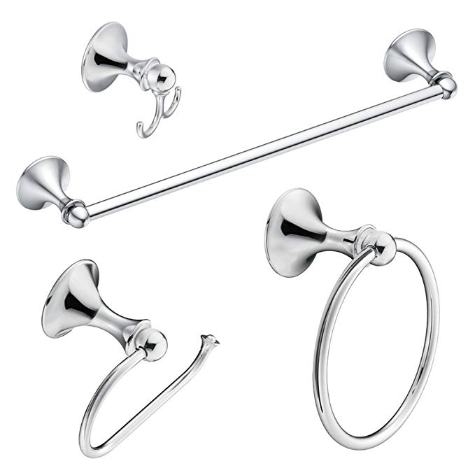 Moenl|#Moen KA-LOU-4-CH Moen Lounge 4-Piece Acessory Kit, Chrome,