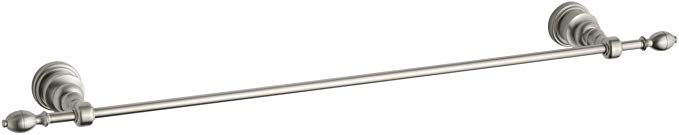 KOHLER K-6826-BN IV Georges Brass 24-Inch Towel Bar, Vibrant Brushed Nickel