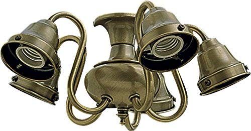 Quorum 2530-804, 5-Light Decorative Fitter, Antique Brass