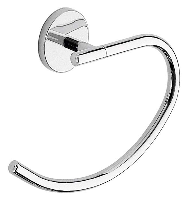 Gedy Gedy 4270-13 Curved Polished Towel Ring, Chrome