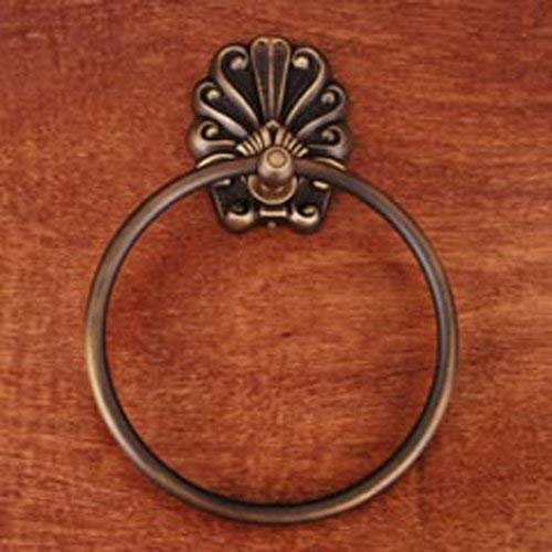 PK Series Wall Mounted Peacock Base Towel Ring Finish: Antique English