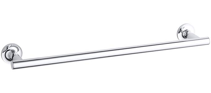 KOHLER K-14435-CP Purist 18-Inch Towel Bar, Polished Chrome