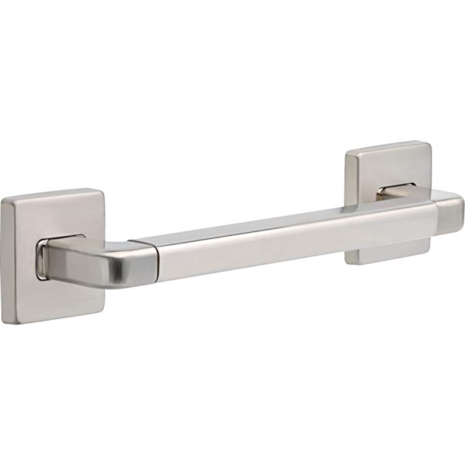 Delta 41912-SS Angular Modern 12-Inch Grab Bar with Concealed Mounting, Stainless