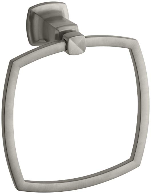 KOHLER K-16254-BN Margaux Towel Ring, Vibrant Brushed Nickel