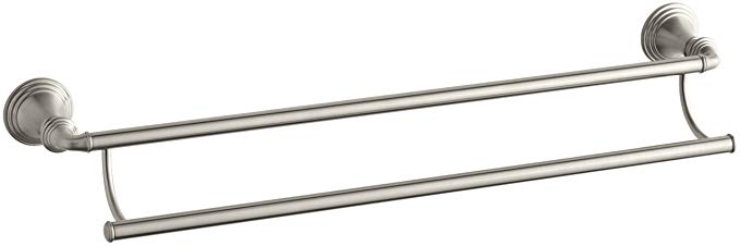 KOHLER K-10553-BN Devonshire 24-Inch Double Towel Bar, Vibrant Brushed Nickel