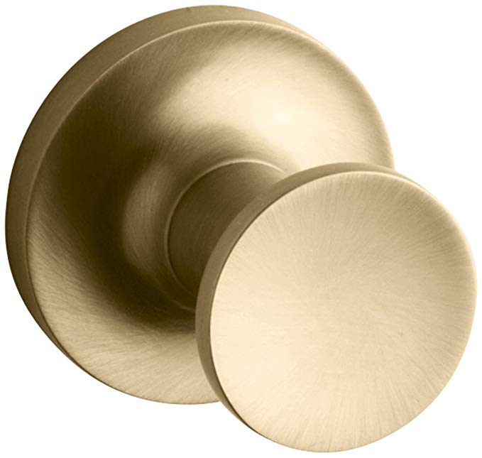 Kohler K-14443-BGD Purist Robe Hook, Vibrant Moderne Brushed Gold