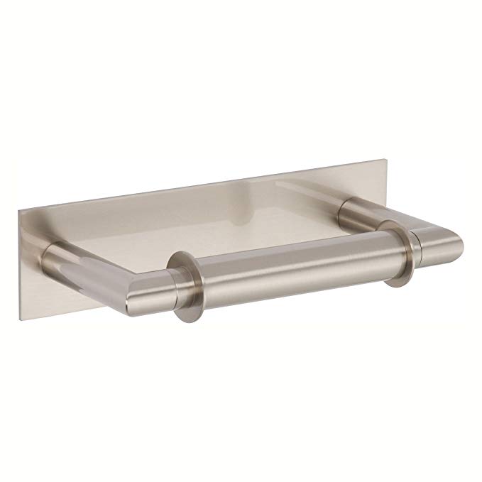 Ginger 2808/SN Surface Double Post Toilet Tissue Holder, Satin Nickel