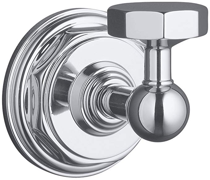 KOHLER K-13113-CP Pinstripe Robe Hook, Polished Chrome