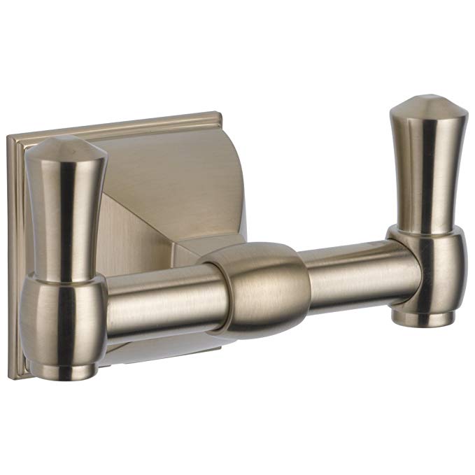 Brizo 693540 Double Robe Hook from the Vesi Collection, Brushed Nickel