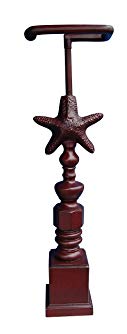 Hickory Manor House Starfish Standing Toilet Paper Holder, Antique Red