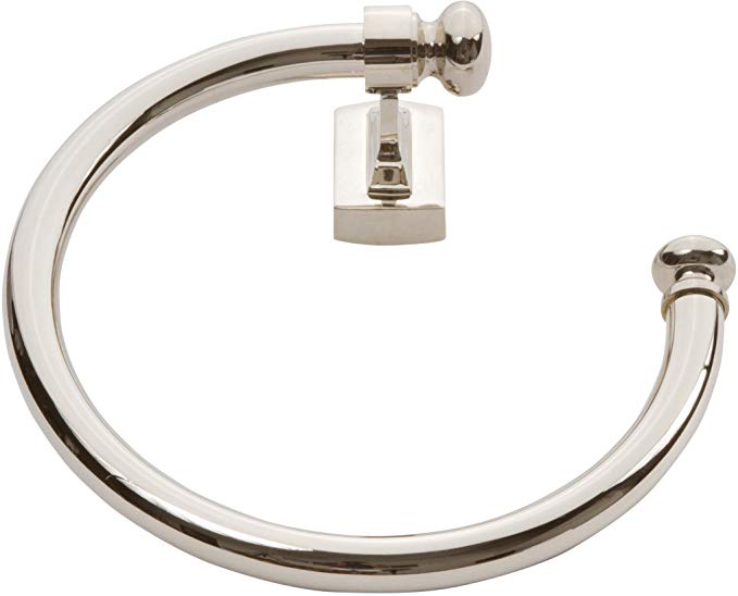 Atlas Homewares LGTR-PN Legacy 8-Inch Towel Ring, Polished Nickel