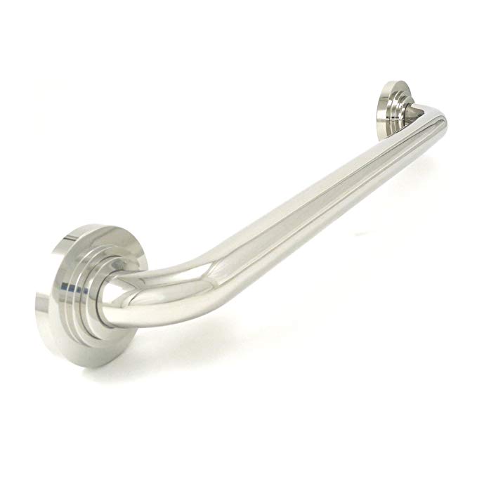 WingIts WPGB5PS24HAL Platinum Halo, 24-Inch Length x 1.25-Inch Diameter Grab Bar, Polished Stainless