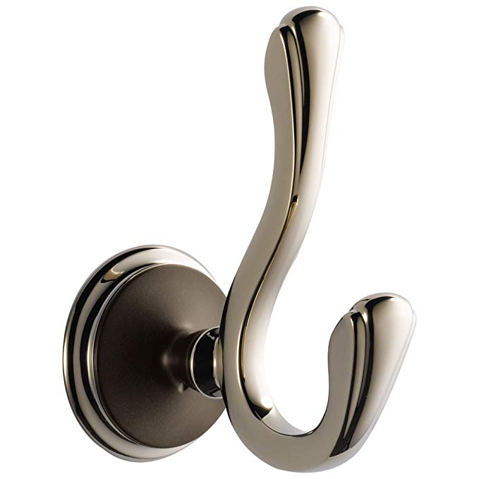 Brizo 693585-PNCO Charlotte Double Robe Hook in Cocoa Bronze/Polished Nickel 693585-PNCO