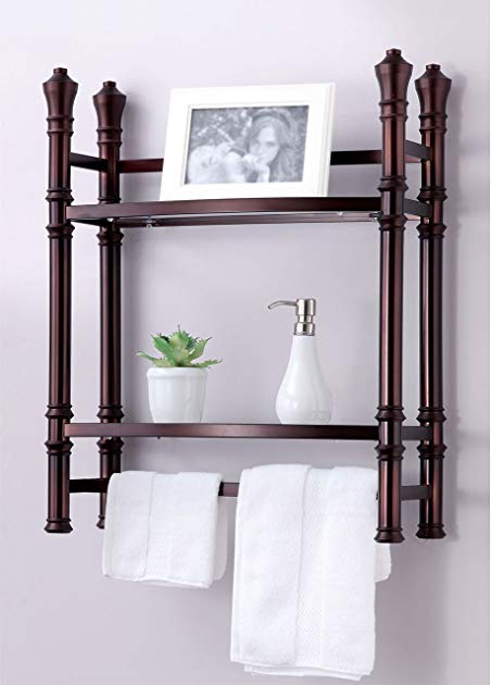 Best Living Monaco Wall Mount/Countertop Etagere Shelf, Oil Rubbed Bronze