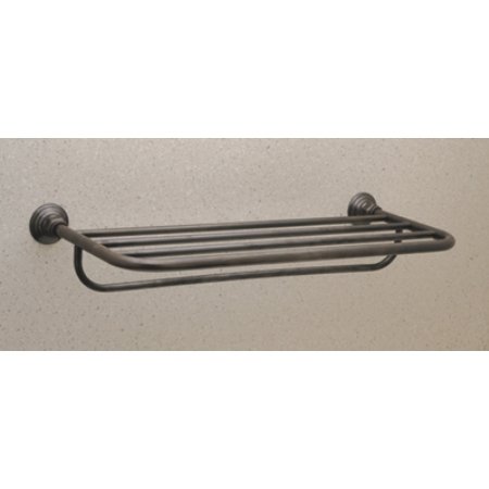 Rohl ROT10PN 23-1/2-Inch W by 11-Inch D Country Bath Hotel Style Towel Rack in Polished Nickel