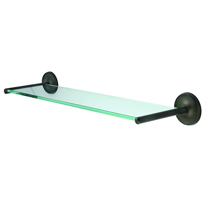 Kingston Brass BA319ORB Classic Glass Shelf, 22-5/8-Inch, Oil Rubbed Bronze