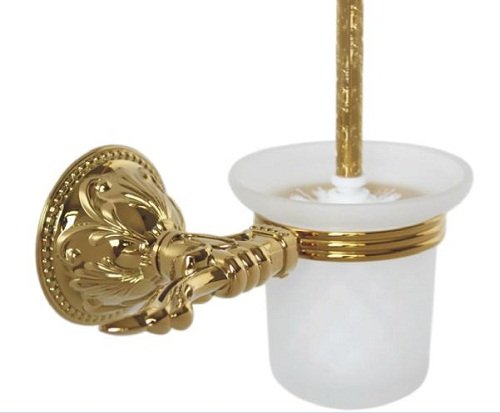 MT Toilet Brush and Holder, Gold #MT26A