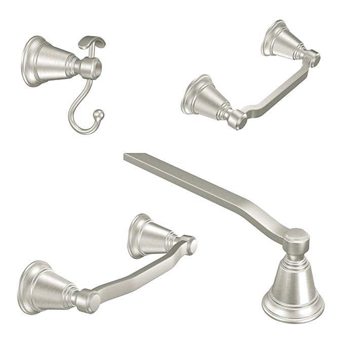 Moenl #Moen KA-ROT-4-BN Moen Rothbury 4-Piece Acessory Kit, Brushed Nickel,