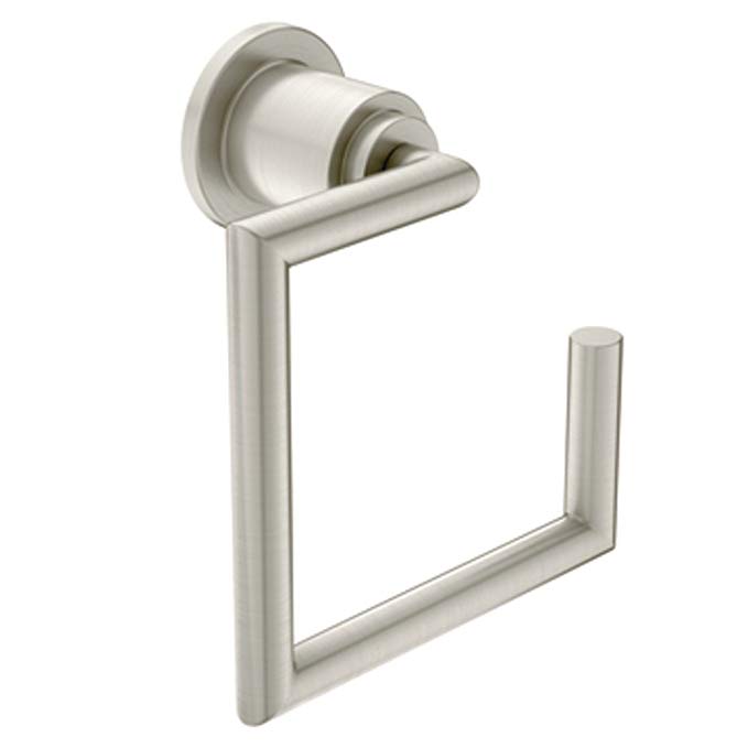 Moen YB0886BN Arris Towel Ring, Brushed Nickel