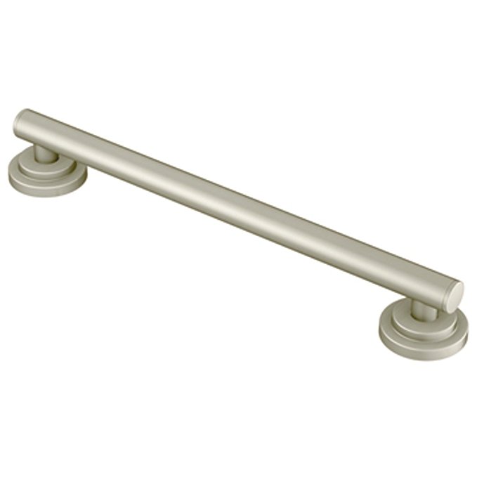 Moen YG0724BN Iso 24-Inch Designer Grab Bar, Brushed Nickel