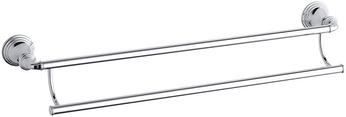 Kohler K-10553-CP Devonshire 24-Inch Double Towel Bar, Polished Chrome