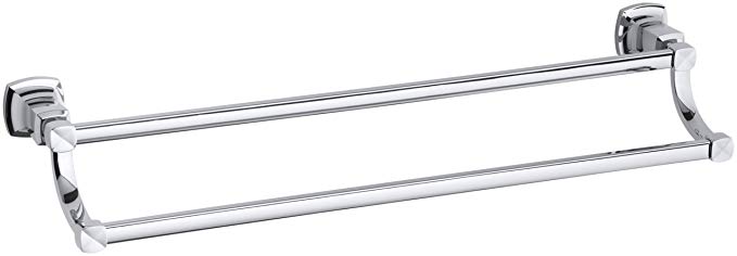 KOHLER K-16253-CP Margaux 24-Inch Double Towel Bar, Polished Chrome