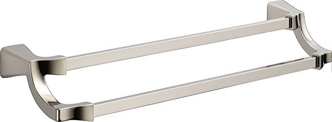 Delta Faucet 75225-PN Tesla Double Towel Bar, Polished Nickel, 24