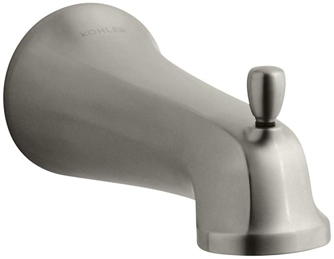 KOHLER K-10588-BN Bancroft Wall-Mount Diverter Bath Spout, Vibrant Brushed Nickel