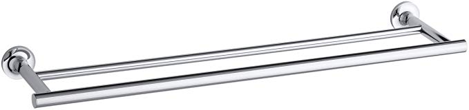 Kohler K-14375-CP Purist Double Towel Bar, Polished Chrome