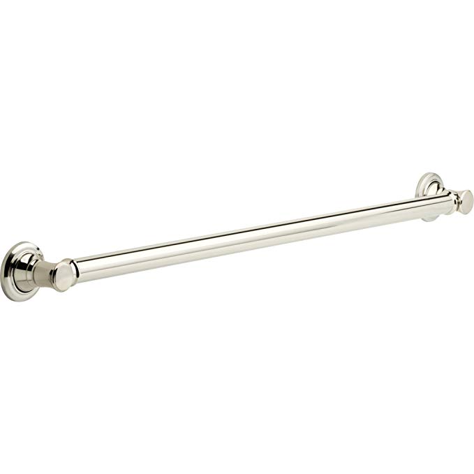 Delta 41636-PN Traditional Grab Bar with Concealed Mounting, 36-Inch, Brilliance Polished Nickel