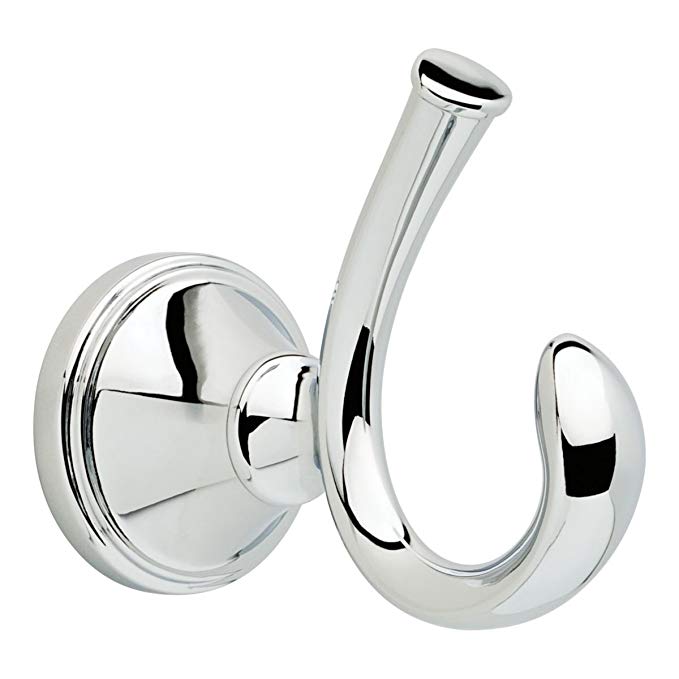 Delta Faucet 70635-CH Zella Double Robe Hook, Polished Chrome