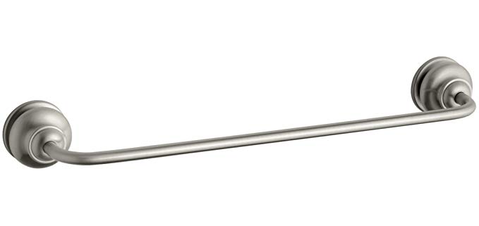 KOHLER K-12150-BN Fairfax 18-Inch Towel Bar, Vibrant Brushed Nickel