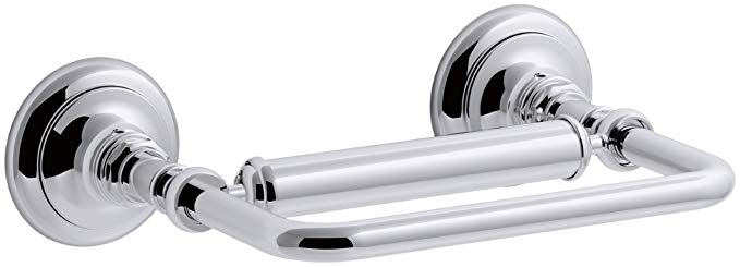 KOHLER K-72573-CP Artifacts Pivoting toilet tissue holder, Polished Chrome