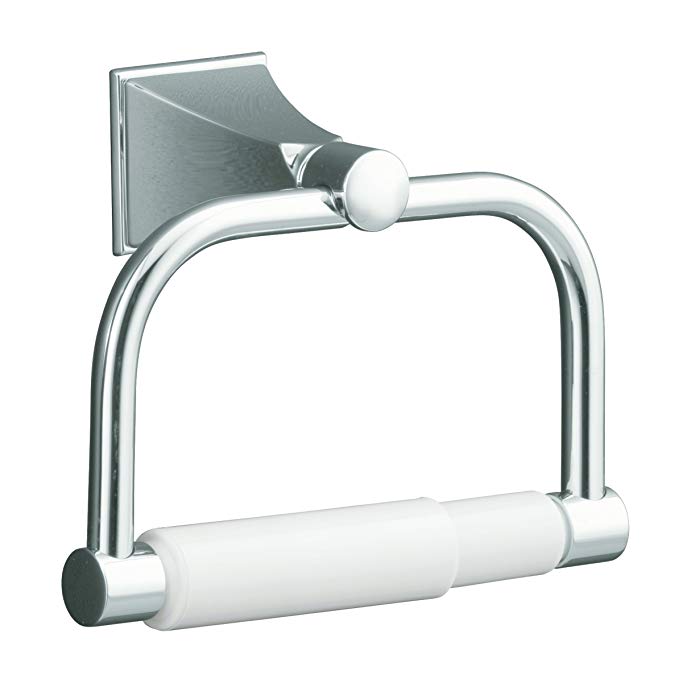 KOHLER K-490-CP Memoirs Toilet Tissue Holder with Stately Design, Polished Chrome