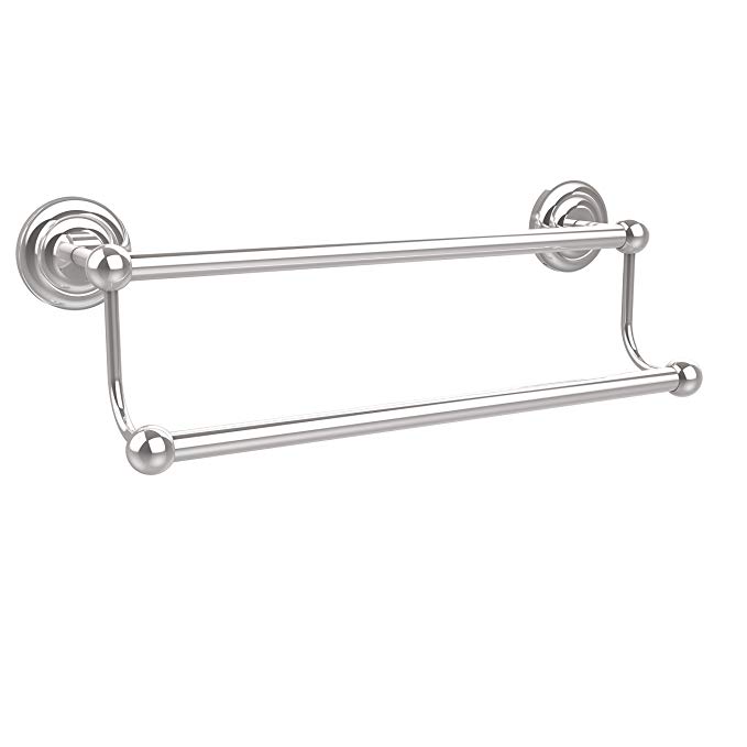 Allied Brass PQN-72/24-PC 24-Inch Double Towel Bar, Polished Chrome