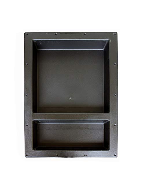 Large Double Recessed Shower Niche, Ready to Tile, 25